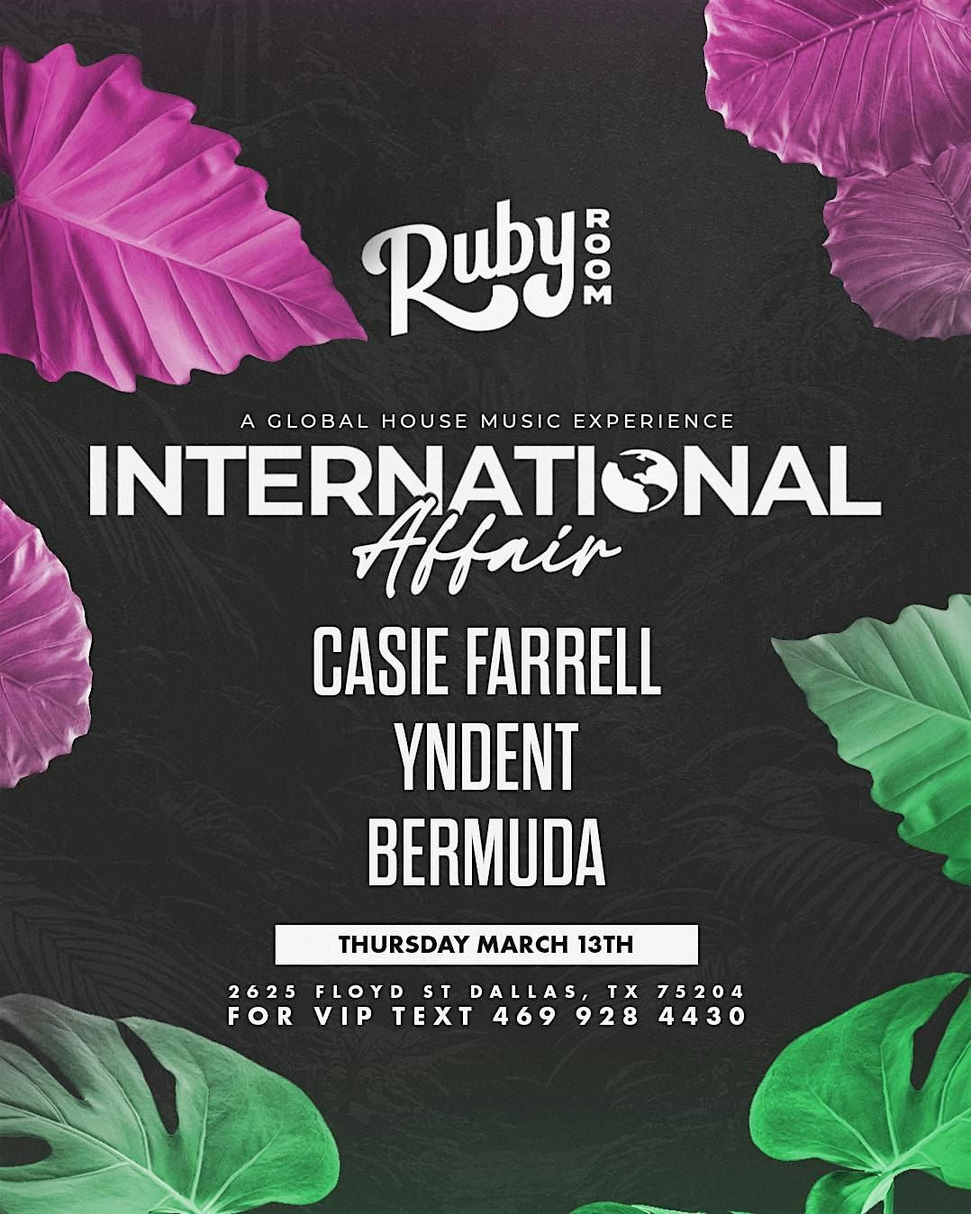 International Affair at Ruby Room 3\/13