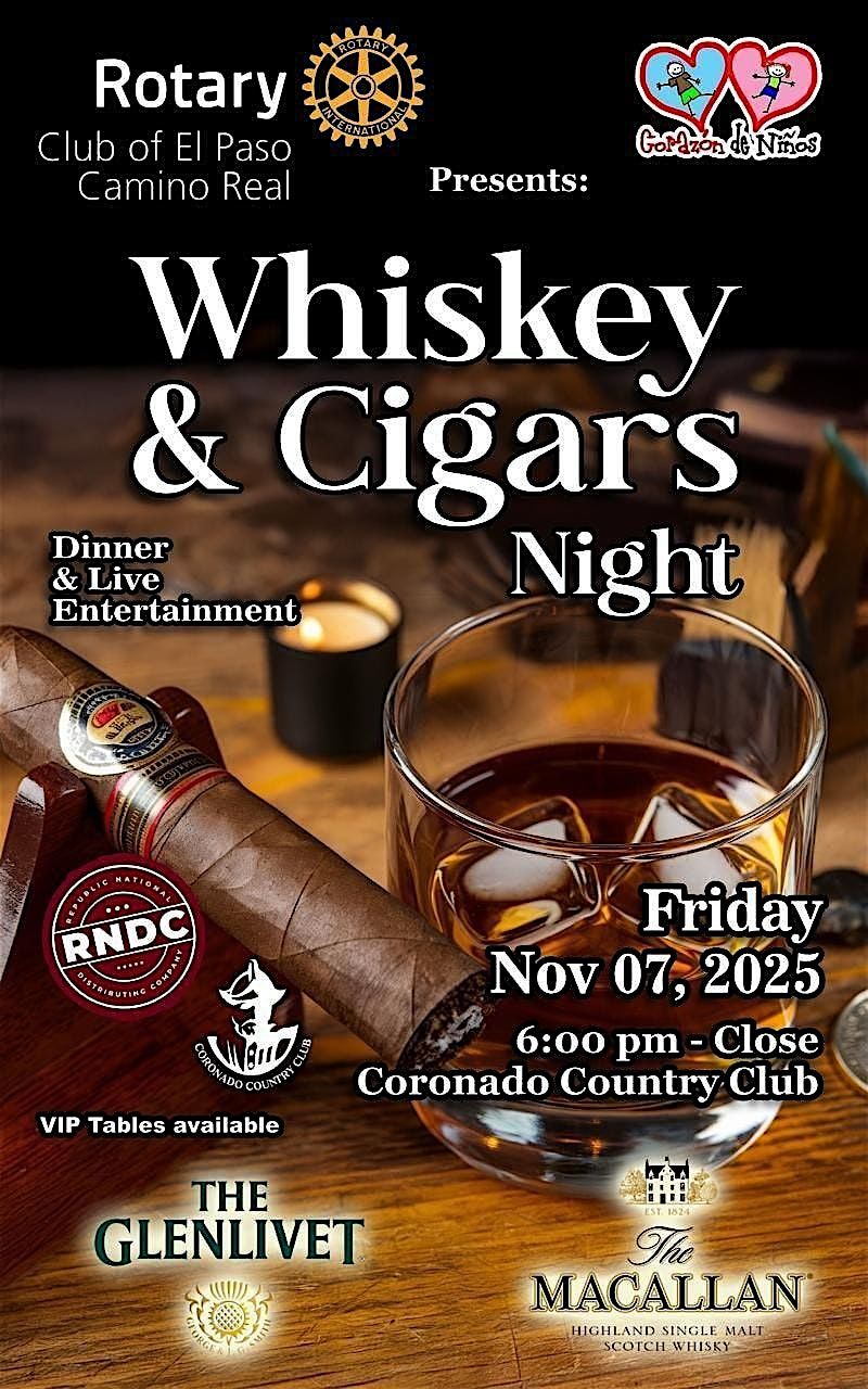 WHISKEY AND CIGARS NIGHT WITH MACALLAN AND GLENLIVET