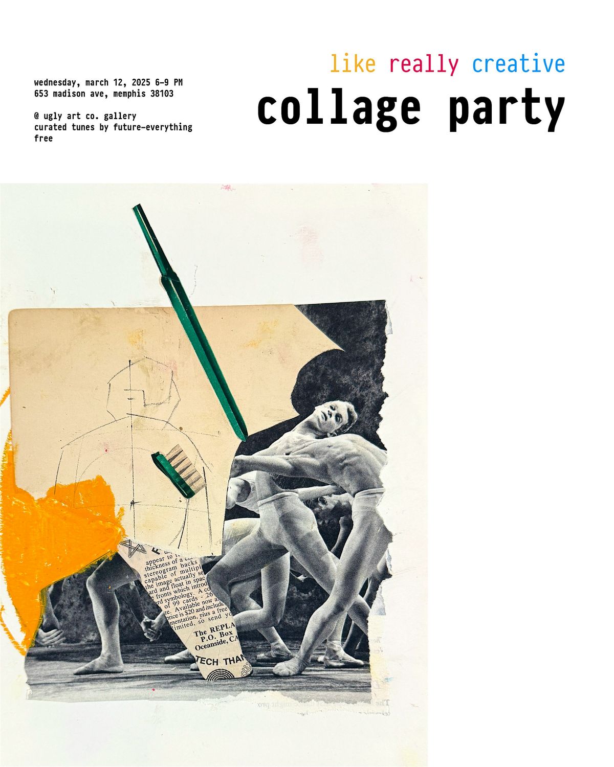 The Inaugural Monthly Like Really Creative Collage Party