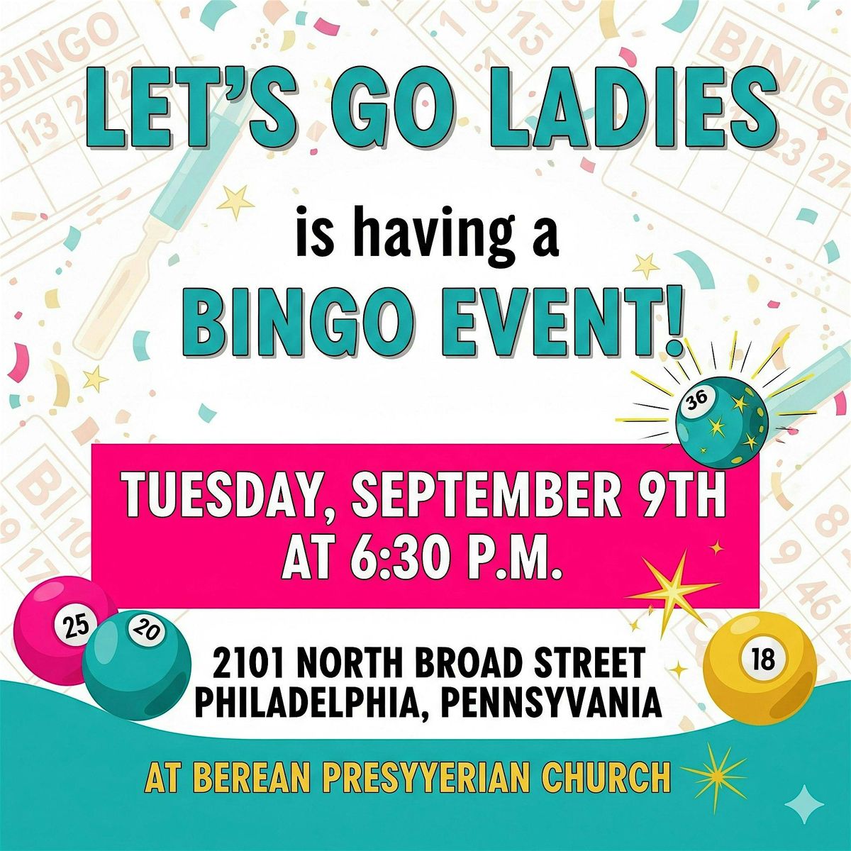 Charity Event BINGO
