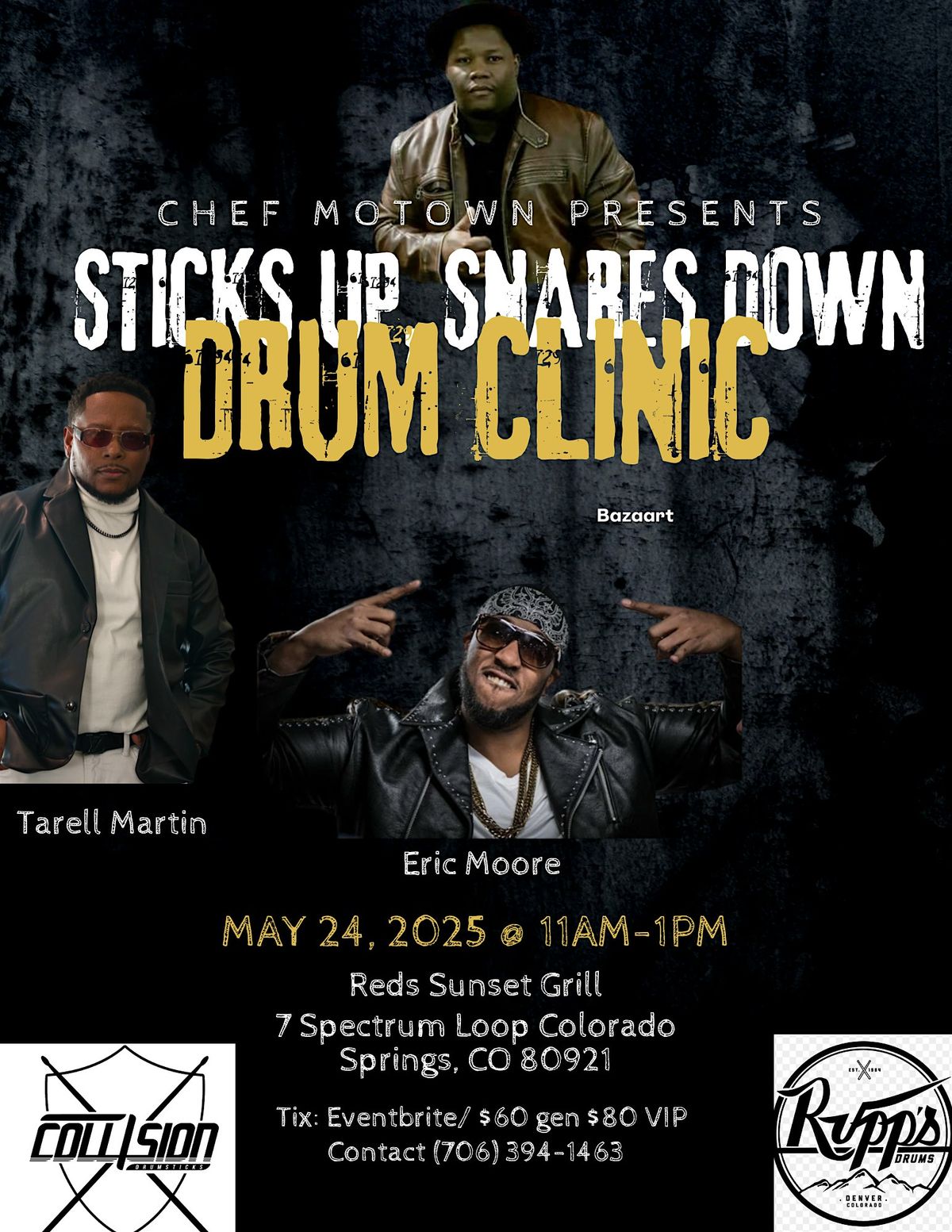 Drum Clinic Feat  Eric Moore ll , Chef Motown & Tarell Martin