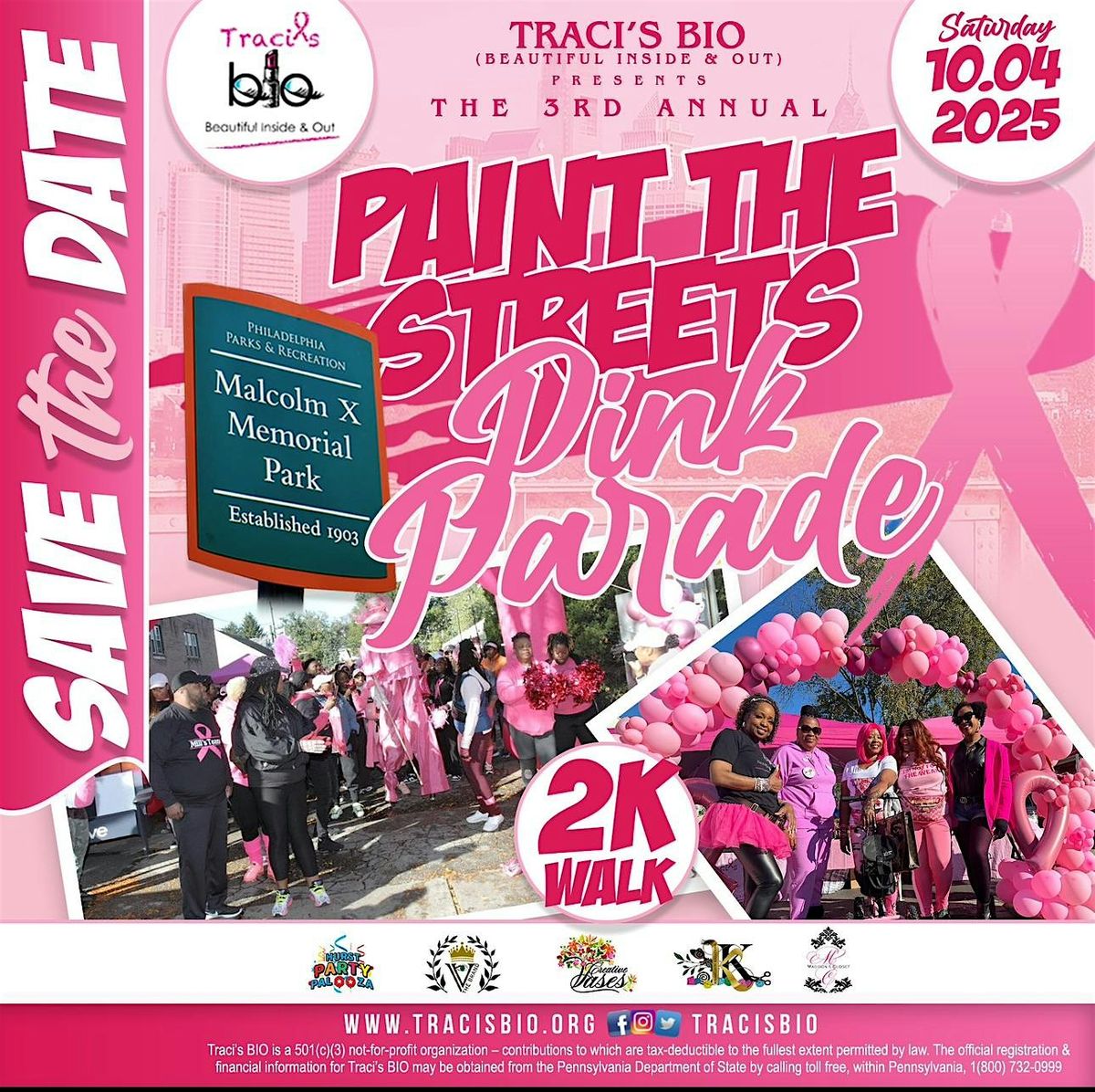 Traci's Bio presents "Paint the Streets Pink 3rd Annual "2k Walk