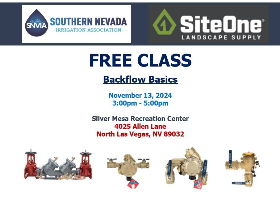 FREE CLASS: Backflow Basics