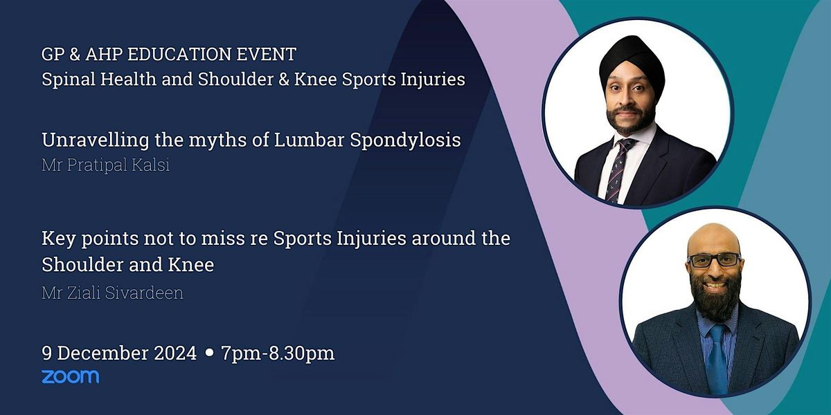 GP & AHP  Webinar -  Spinal Health & Sports Injuries