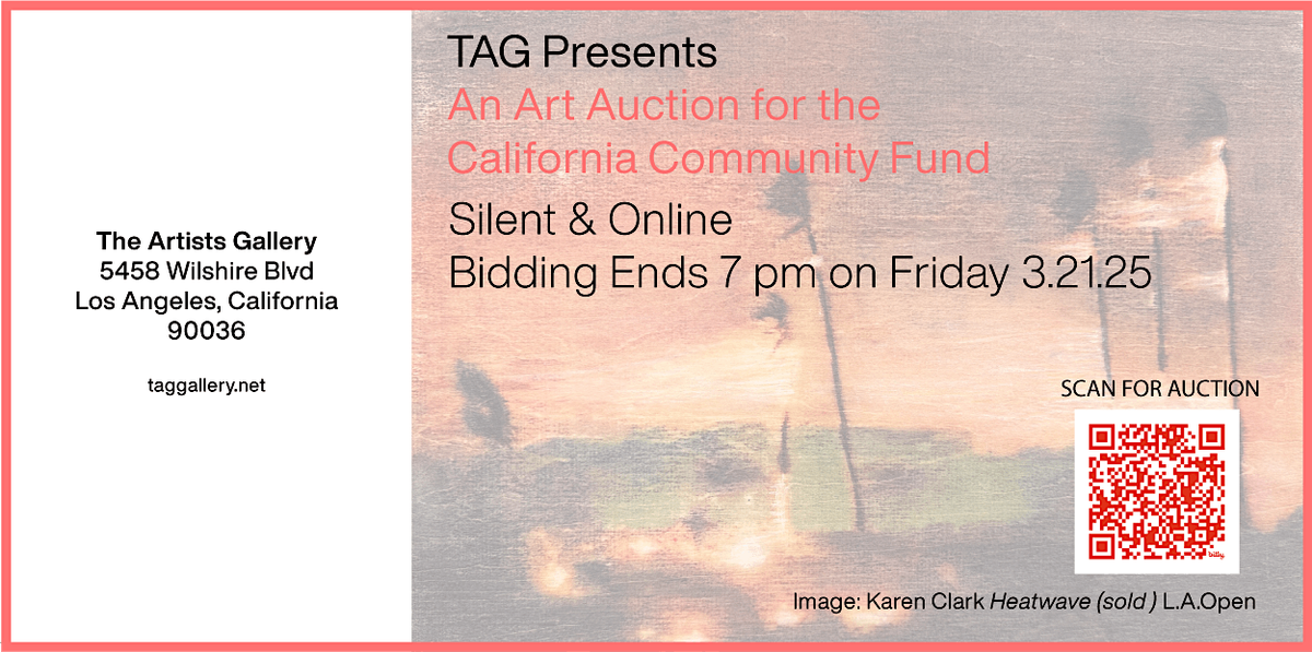 TAG Art Auction for the California Community Foundation