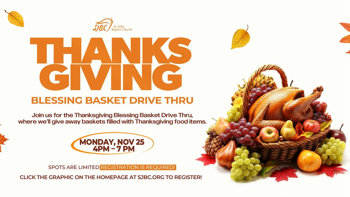 Thanksgiving Blessing Basket Drive Thru