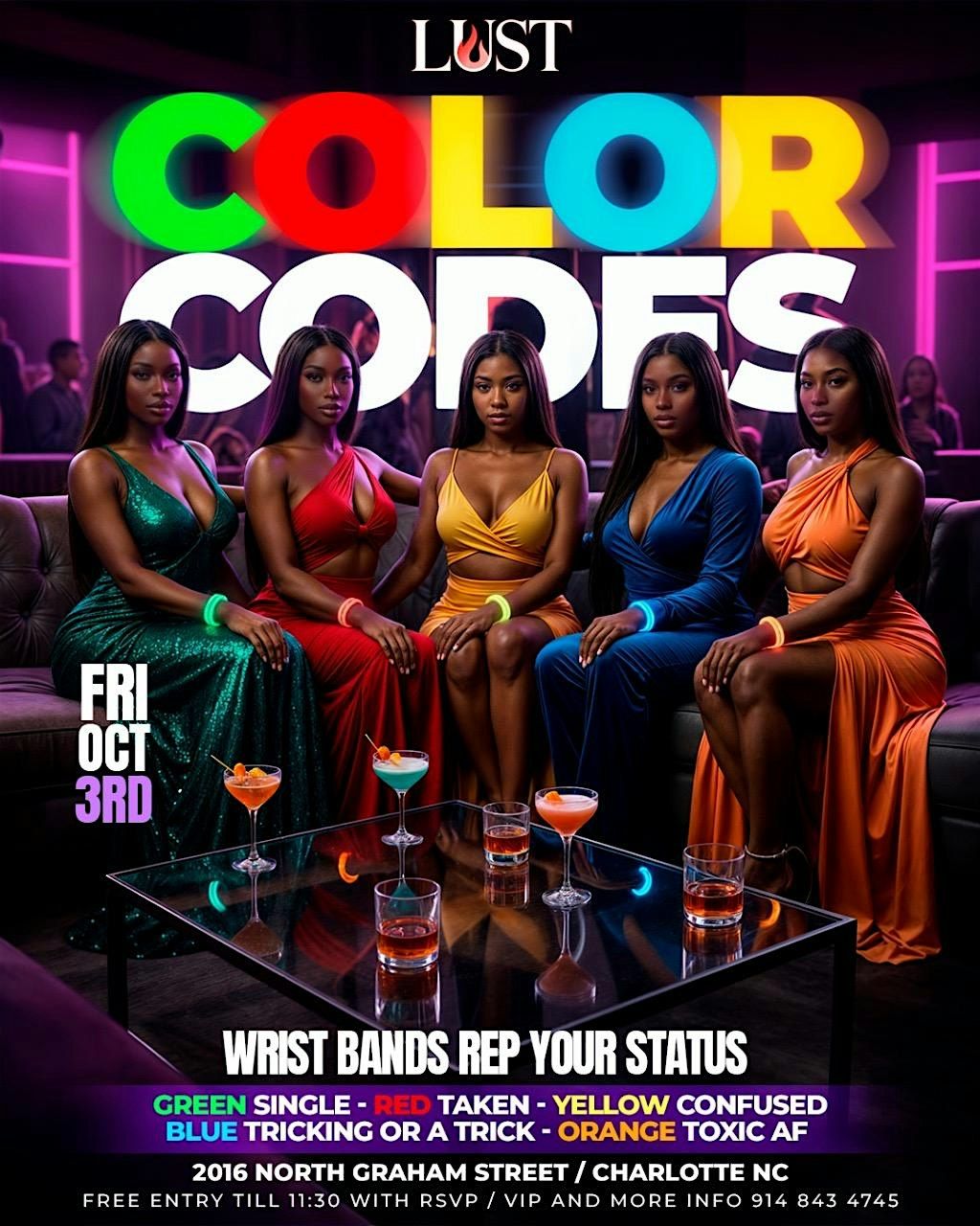 LUST Presents: COLOR CODES! $500 2 bottles