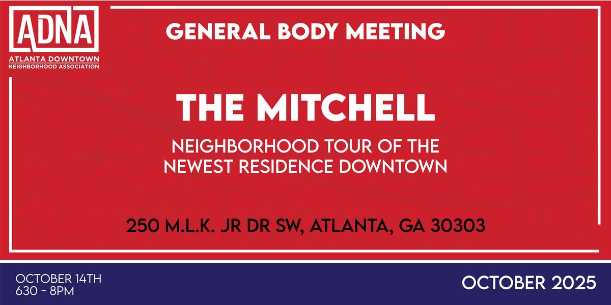 ADNA October General Body Meeting:  The Mitchell