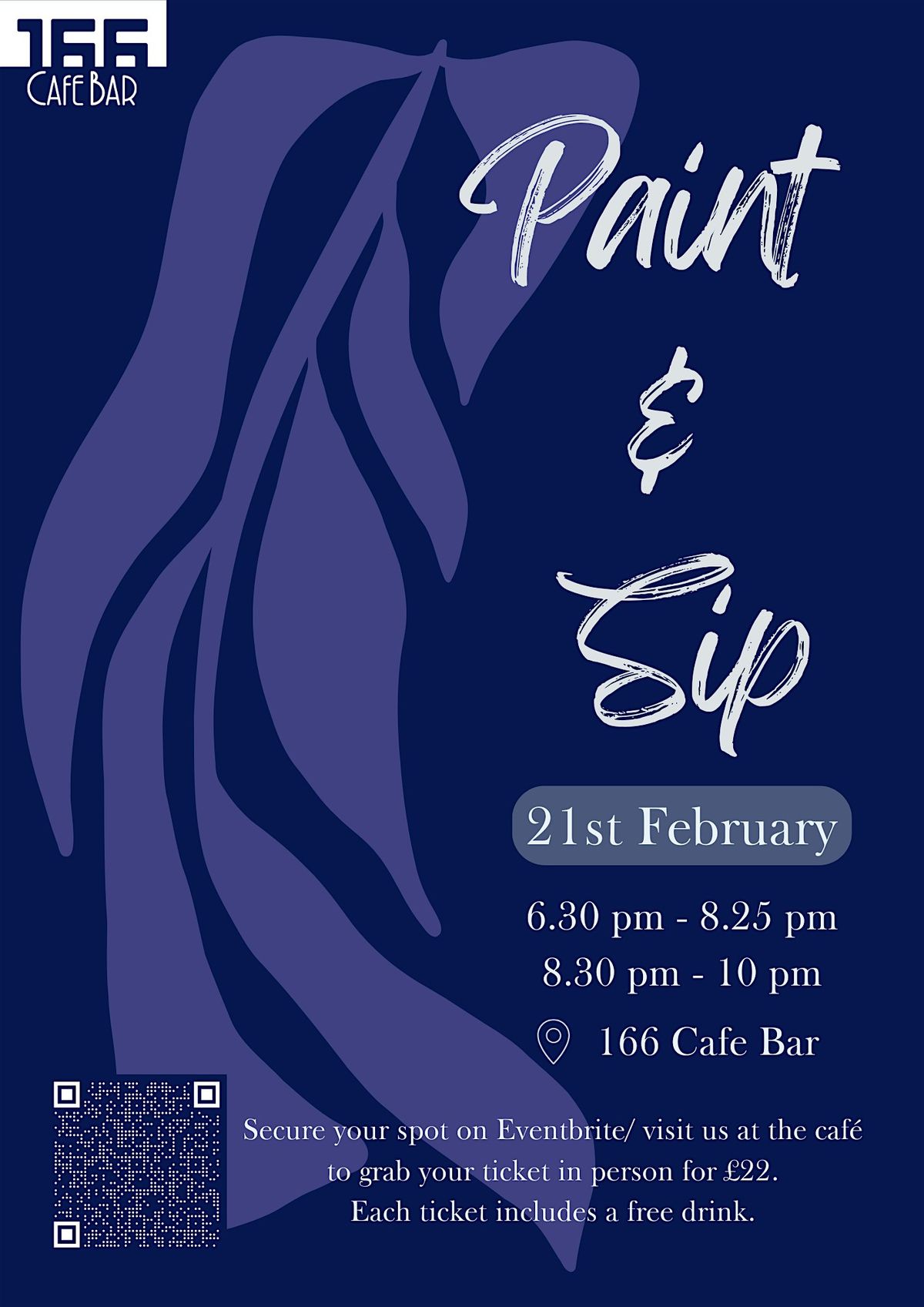 Paint & Sip at CafeBar 166 - February 21st