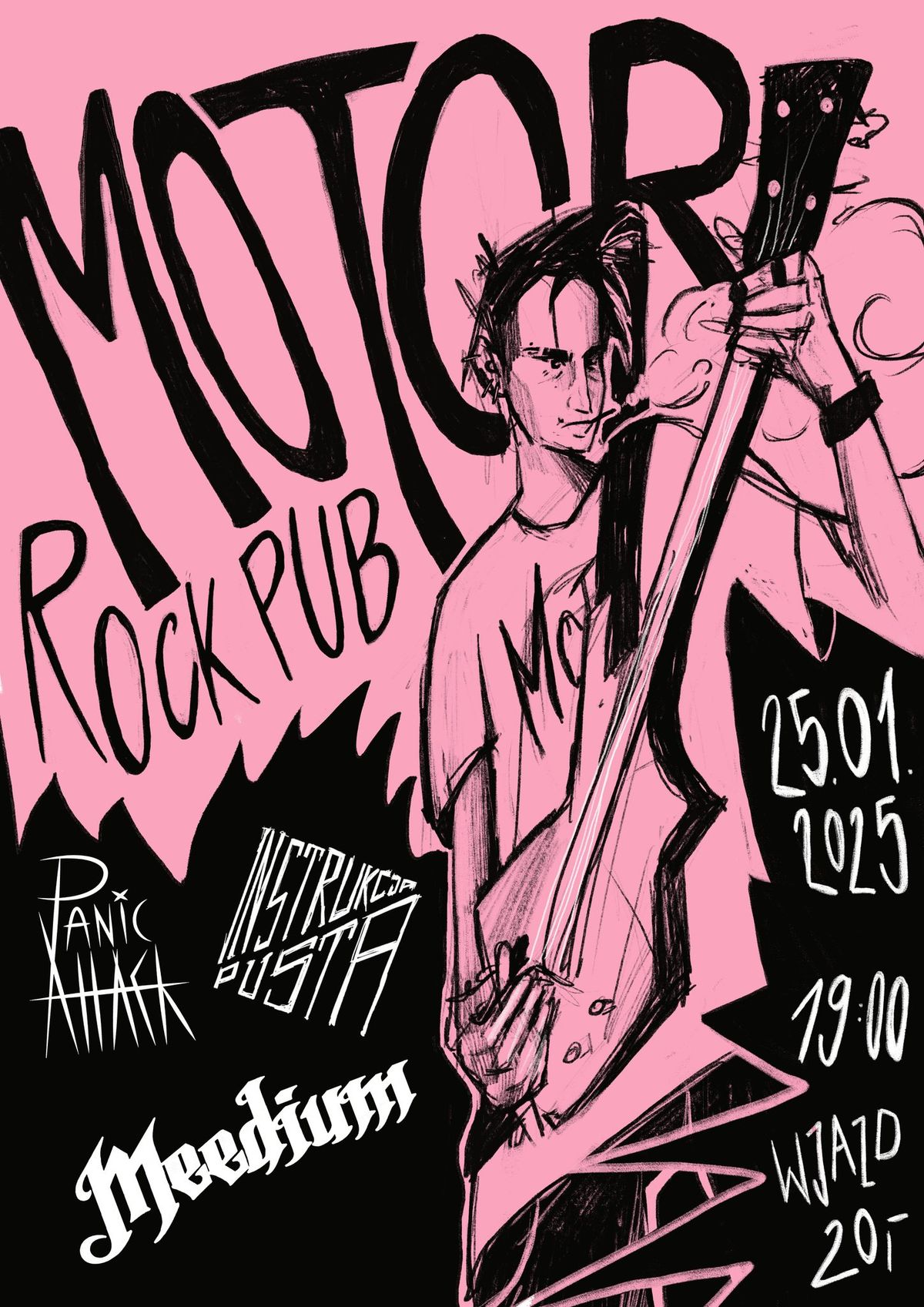 KONCERT: INSTRUKCJA PUSTA, PANIC ATTACK, MEEDIUM | 25.01.2025 MOTOR ROCK PUB