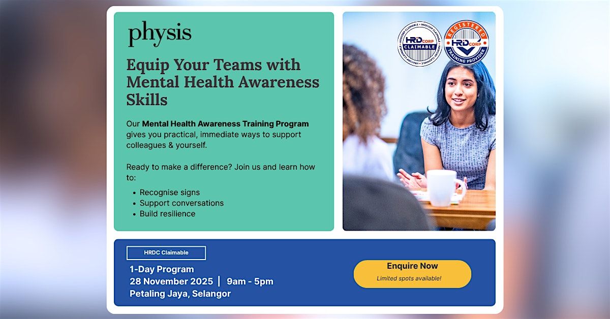 [HRDC Claimable] Mental Health Awareness & Skills in The Workplace