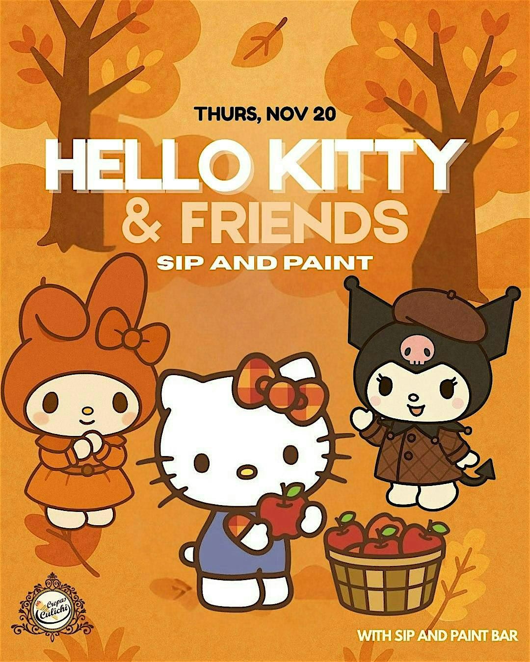 Hello Kitty and Friends Sip and Paint