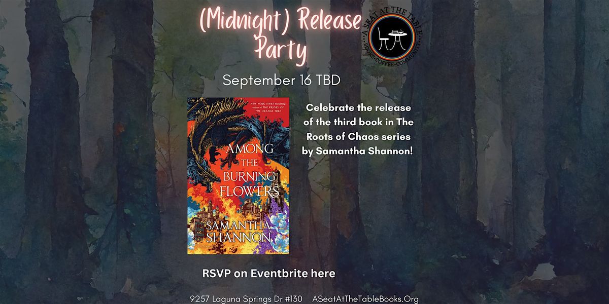 Among the Burning Flowers Release Party and Author Event!