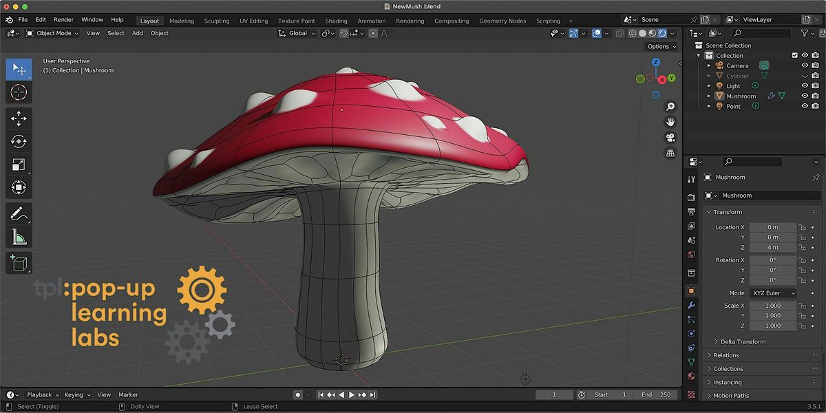 3D Design with Blender II: UV Mapping and Texture Painting