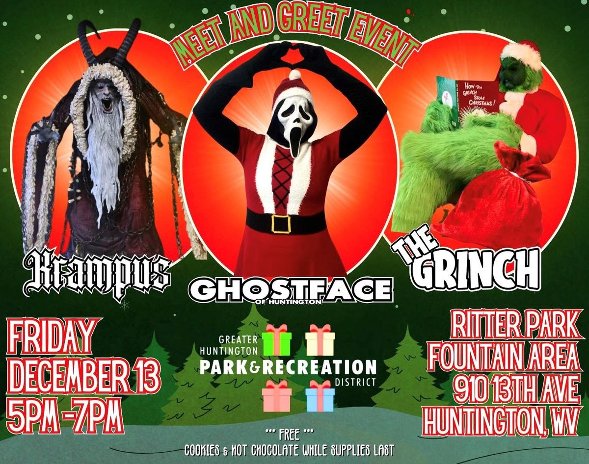 MEET&GREET KRAMPUS, GHOSTFACE & GRINCH