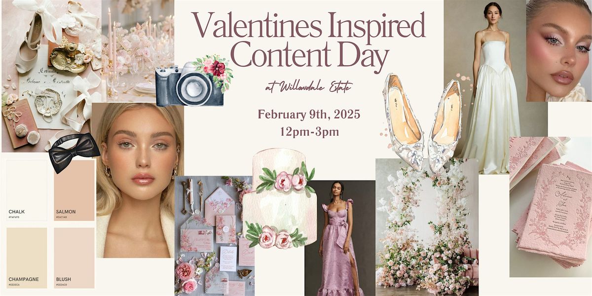 Valentines Inspired Content Day at Willowdale Estate