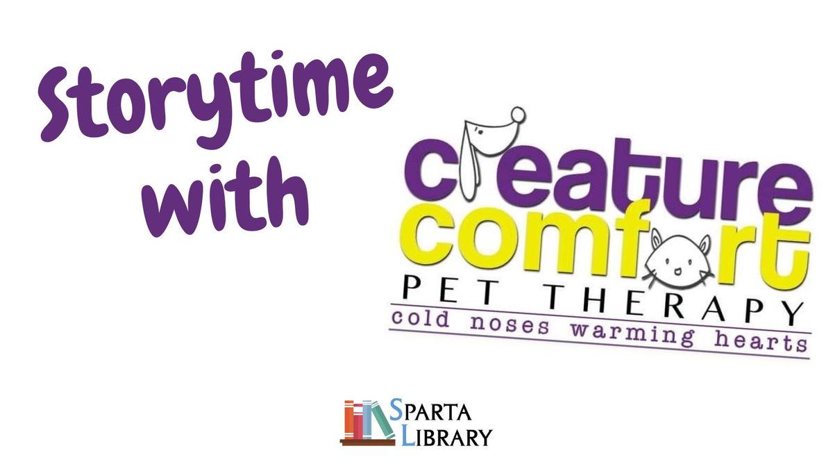 Storytime with Creature Comfort Pet Therapy