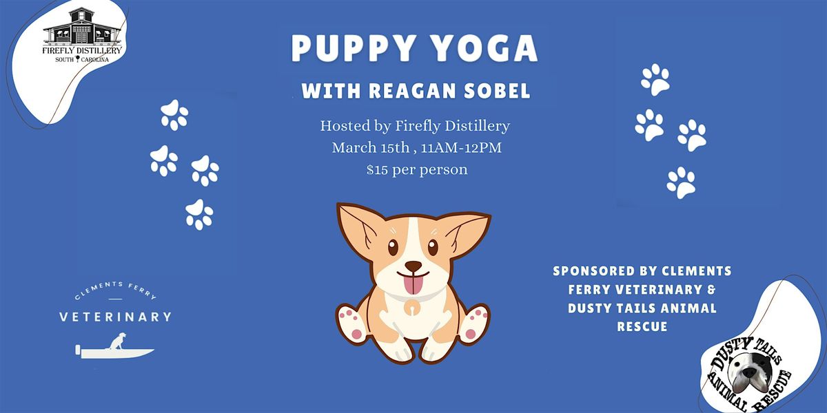 Puppy Yoga at Firefly Distillery