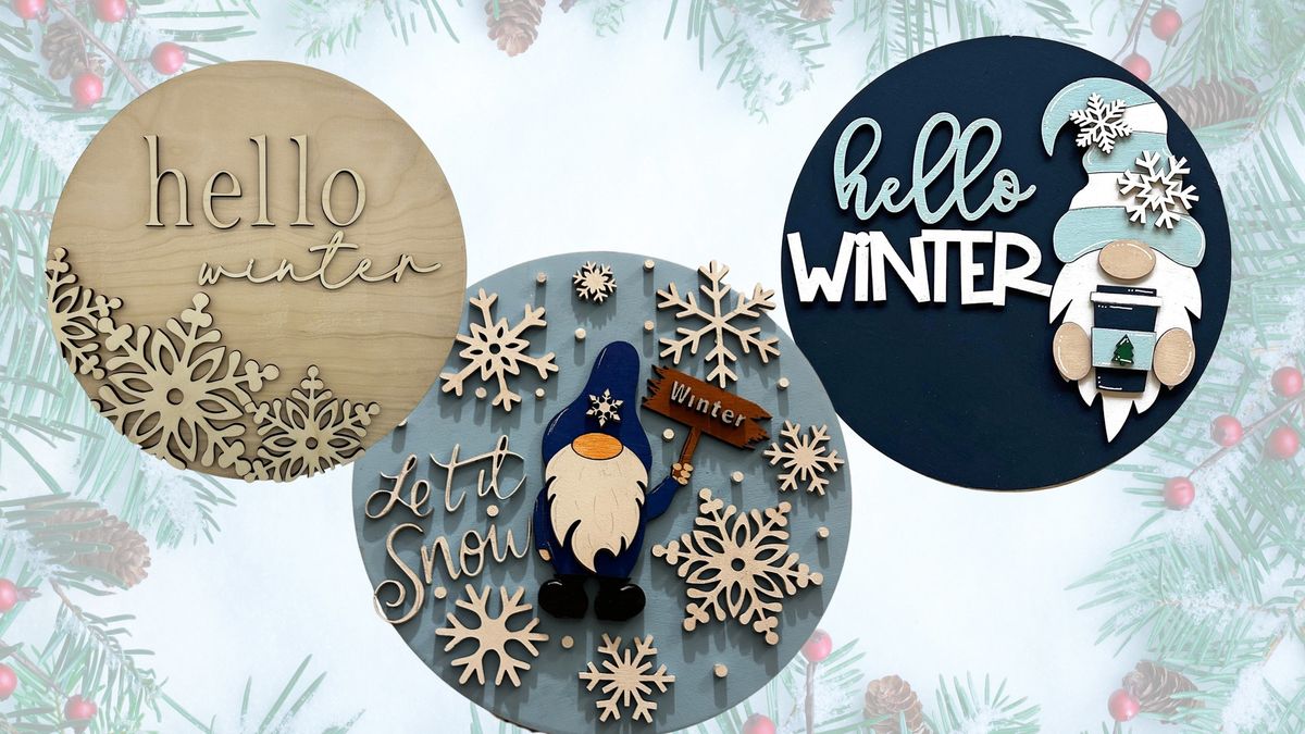 Paint Your Own Winter Sign