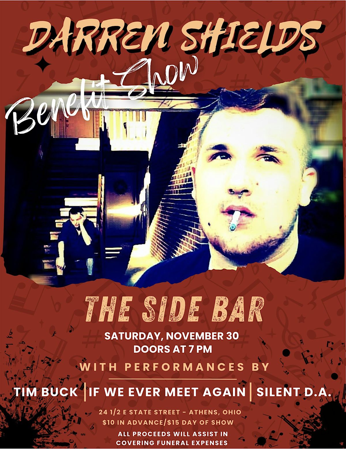 Darren Shields Benefit Show - Hosted By The Side Bar