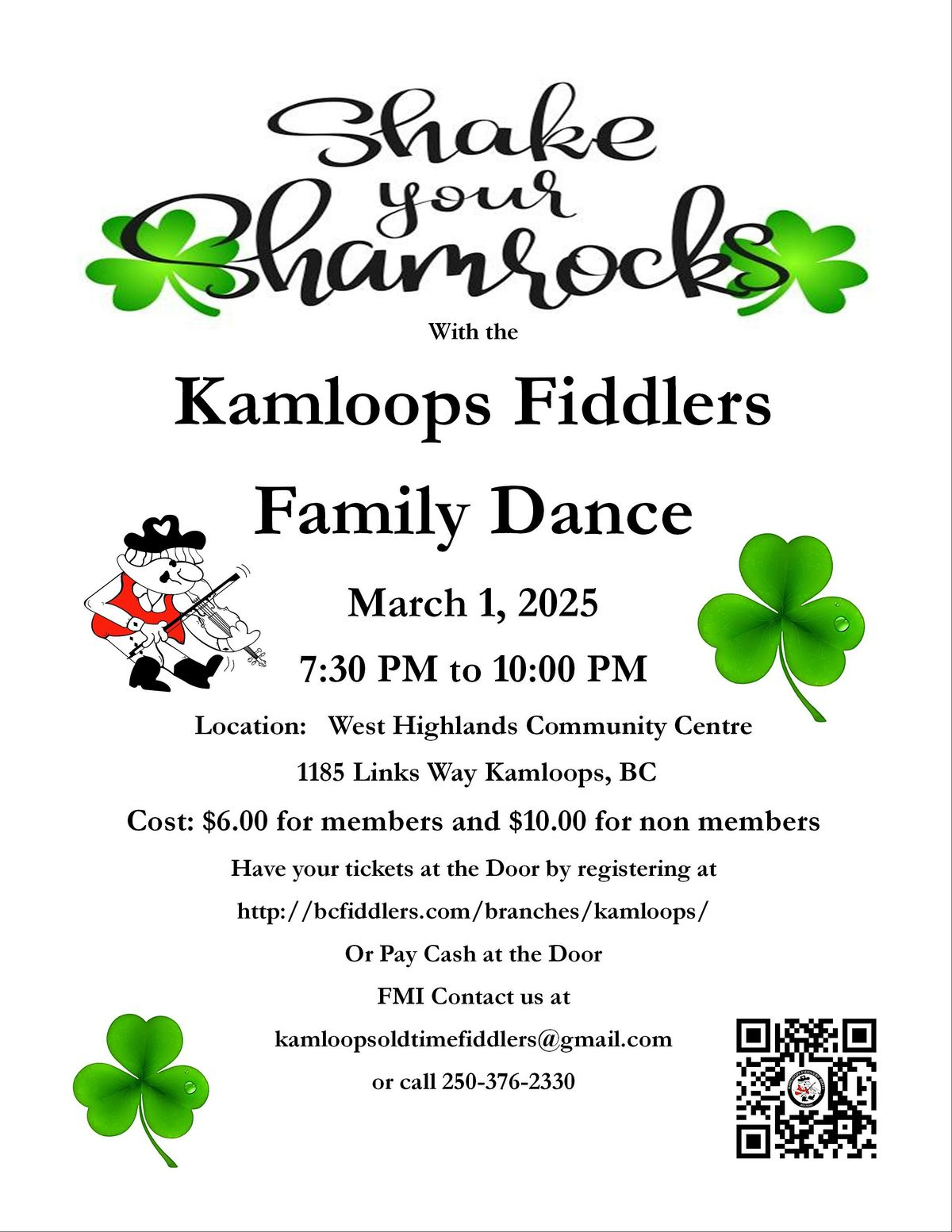 Shake your Shamrock Kamloops Fiddlers Family Dance