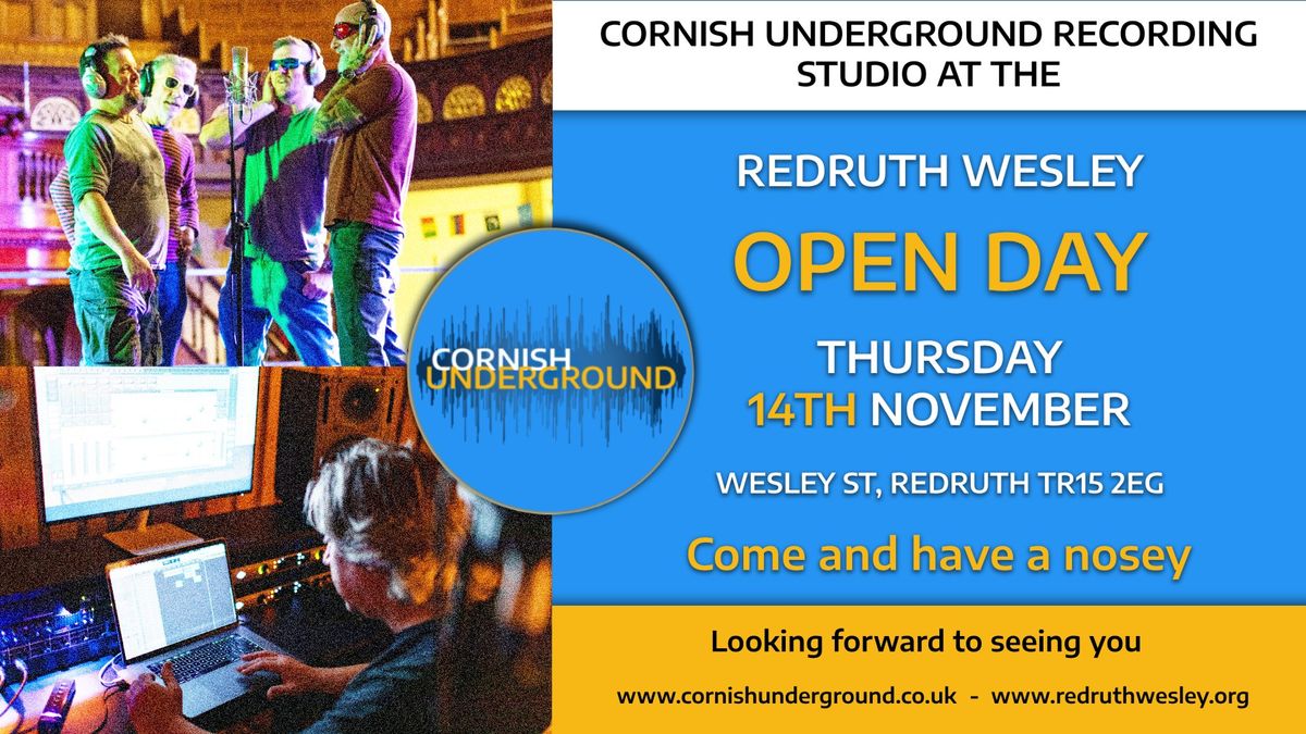 Cornish Underground Recording Studio at the Redruth Wesley OPEN DAY