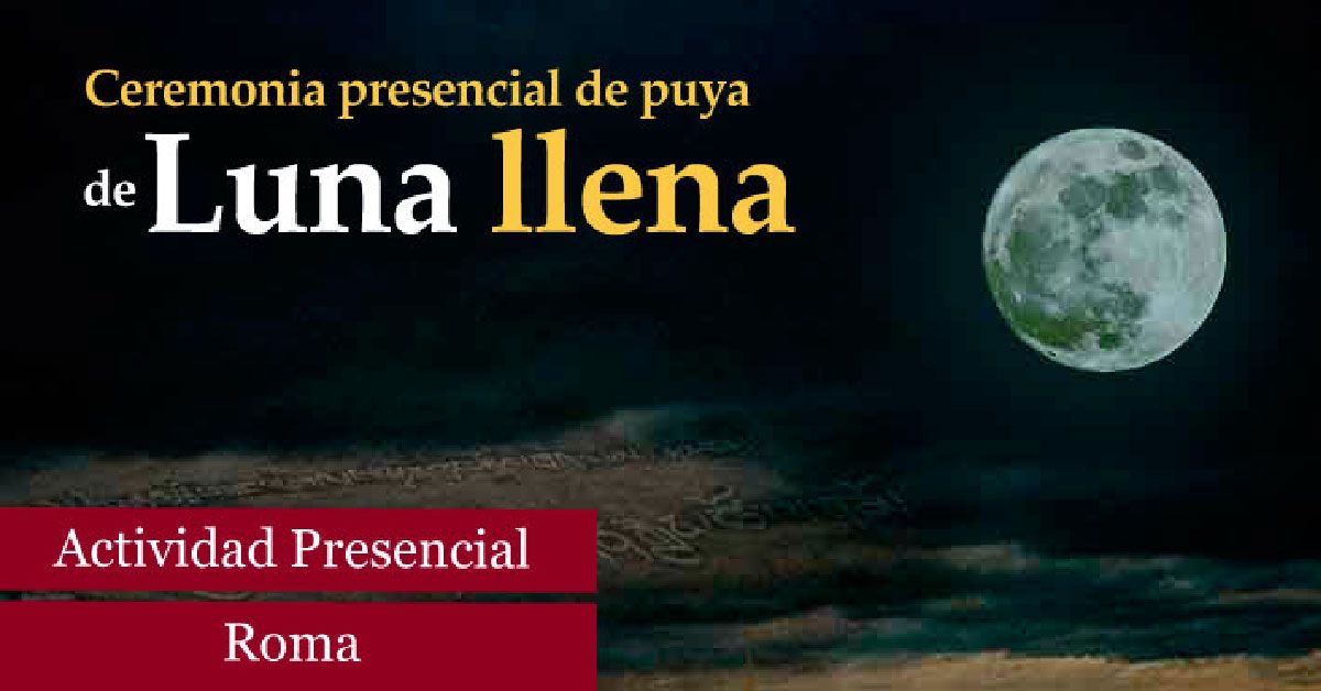 Ceremonia presencia de puya de Luna llena en la Roma