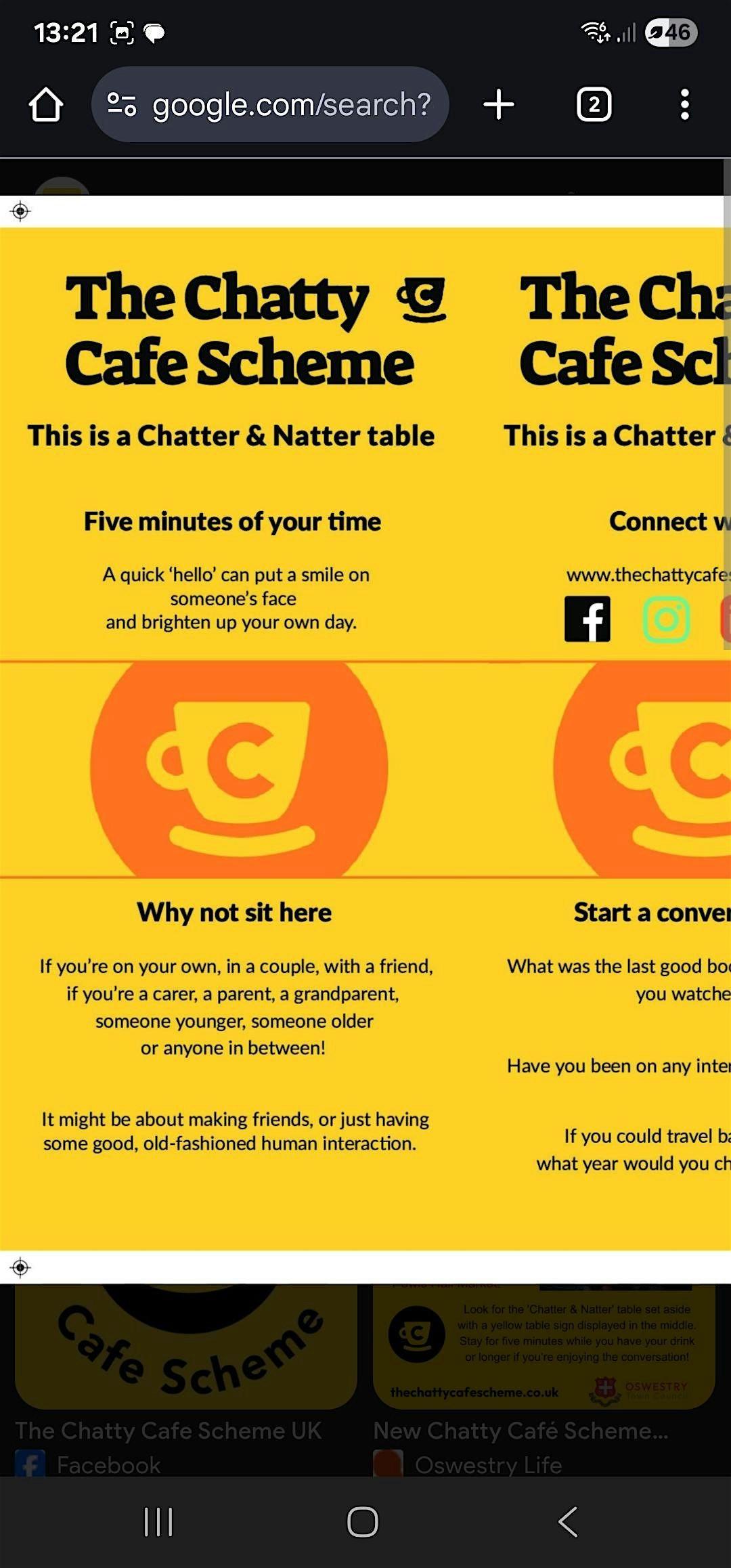 The chatty cafe scheme