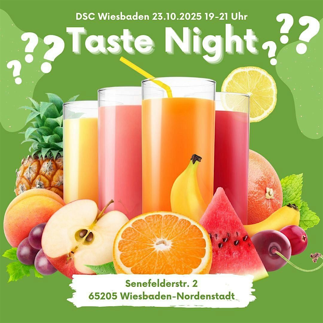 Taste Night 23.10.25 - DSC Wiesbaden 19-21 Uhr