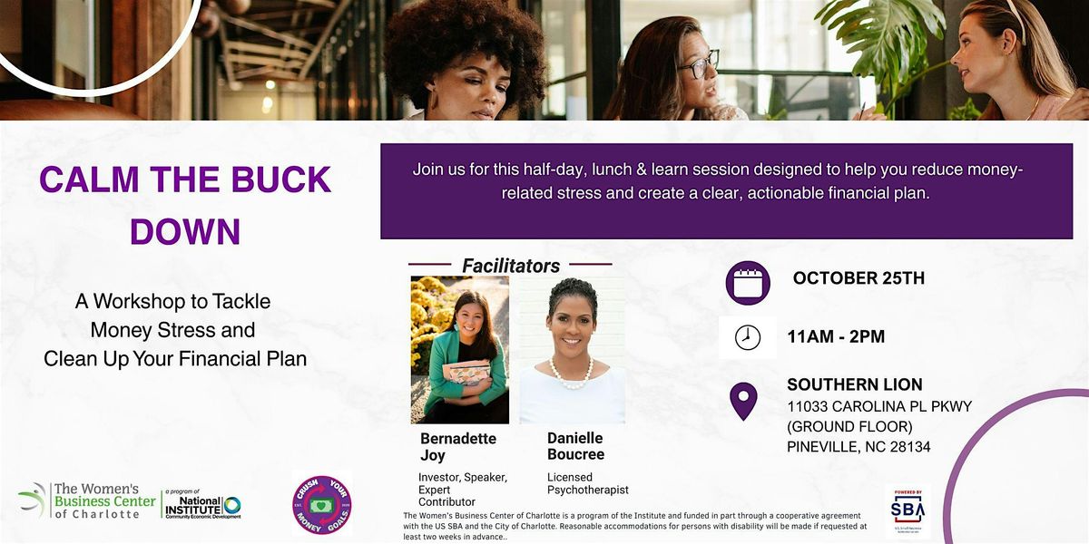 Calm the Buck Down - Free Lunch & Learn Workshop