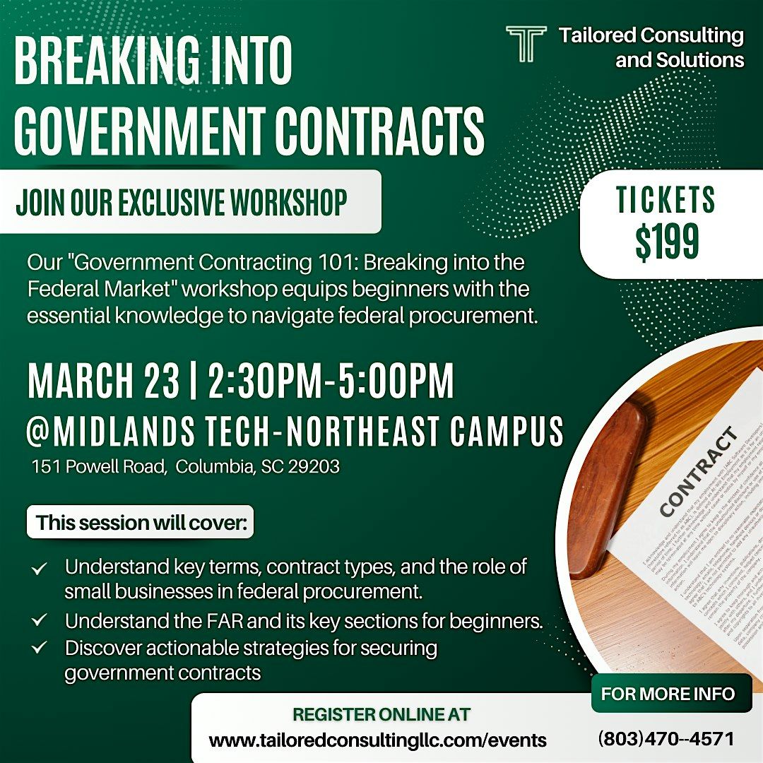 Contracts One on One Breaking into Government Contracts for Beginners