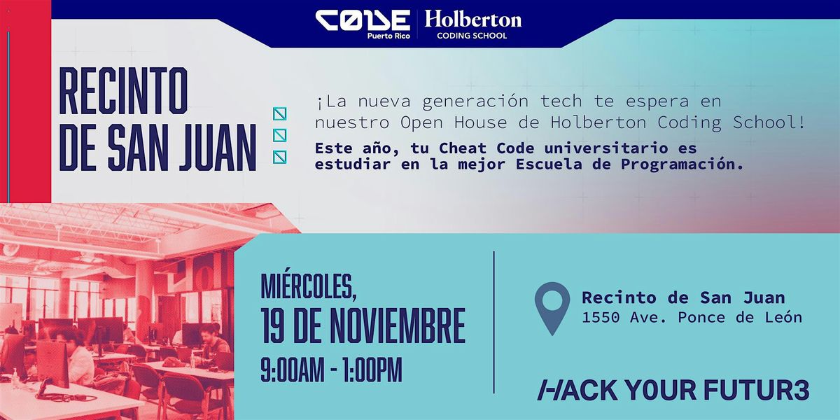 Holberton Coding School  Open House San Juan