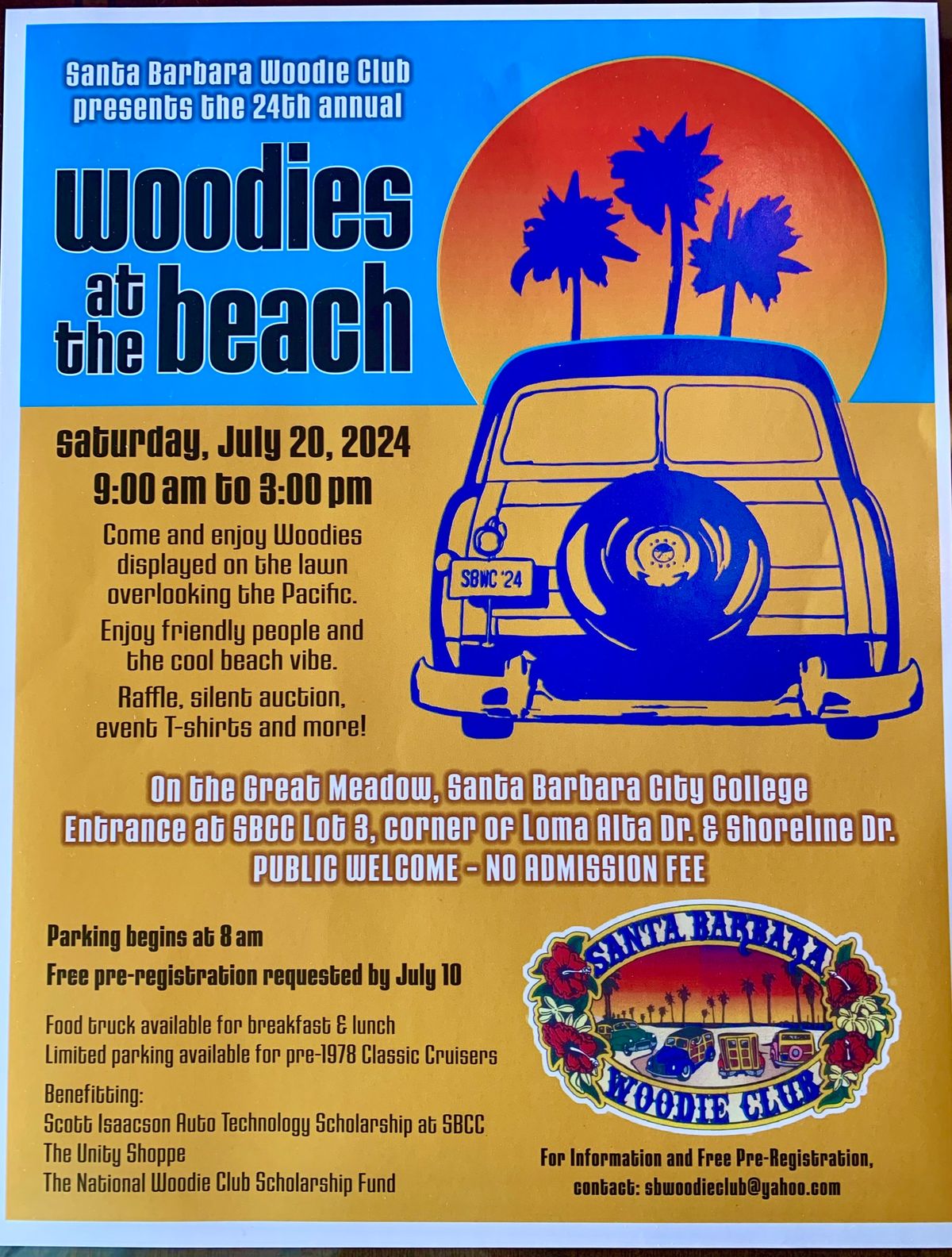 24th Annual \u201cWoodies at the Beach\u201d Car Show