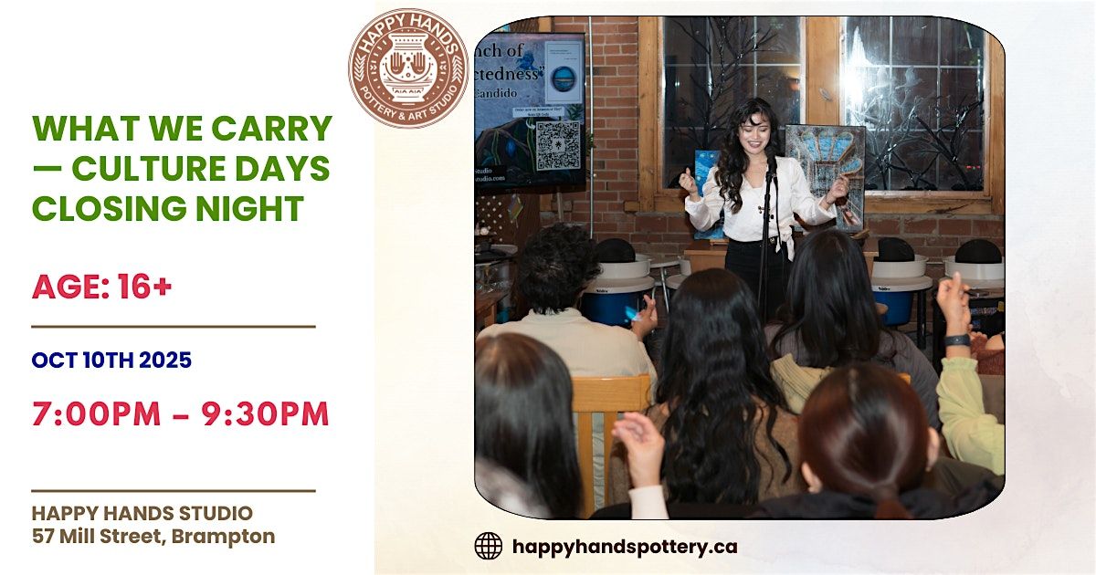 What We Carry - Open Mic & Art Showcase