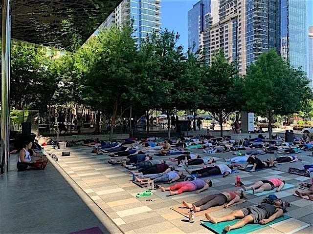 Meditation Styles with Stefanie powered by Yena at Klyde Warren Park