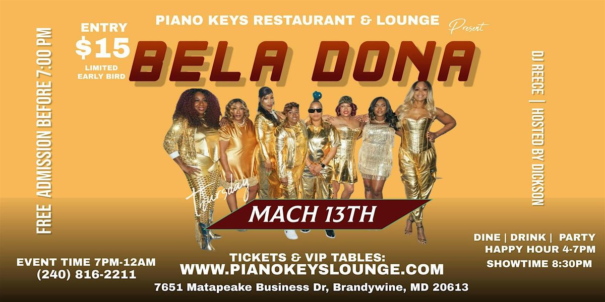 BELA DONA LIVE @ Piano Keys Lounge Cool Down Thursday March 13