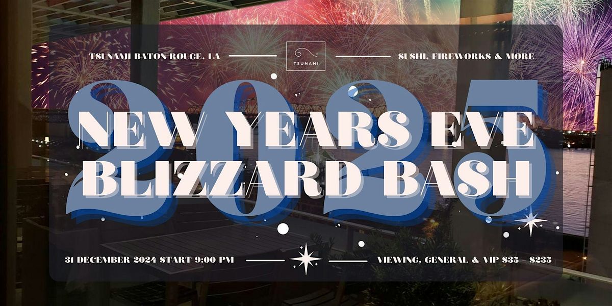 Tsunami's NYE Blizzard Bash