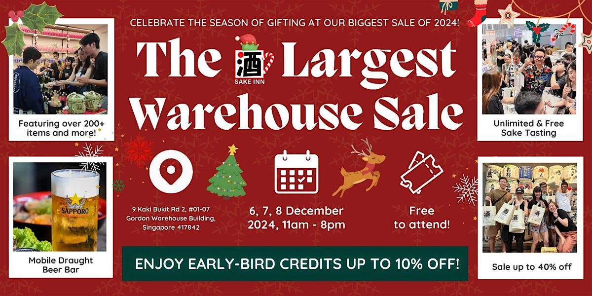 Sake Inn Christmas Warehouse Sale 2024