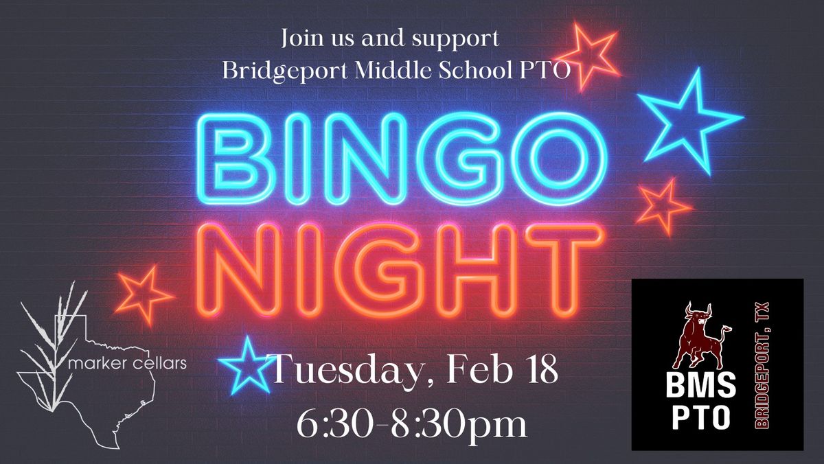 B-I-N-G-O for Bridgeport Middle School PTO!