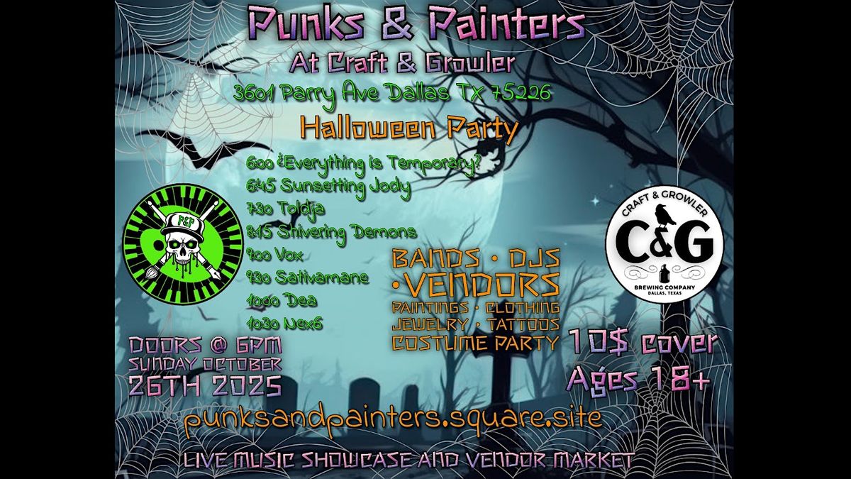OCT 26TH Punks & Painters at Craft & Growler