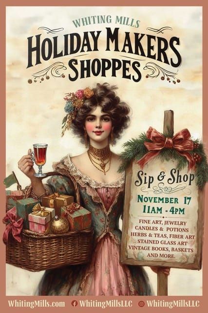 Sip & Shop at Whiting Mills