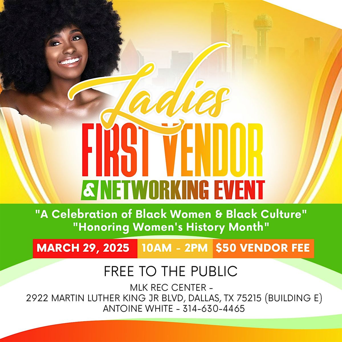 LADIES FIRST VENDOR & NETWORKING EVENT