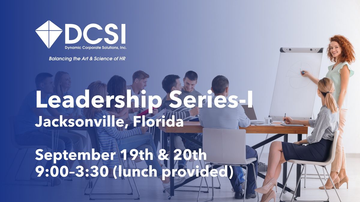 2-Day Leadership Series-I Training - Jacksonville, Florida $849