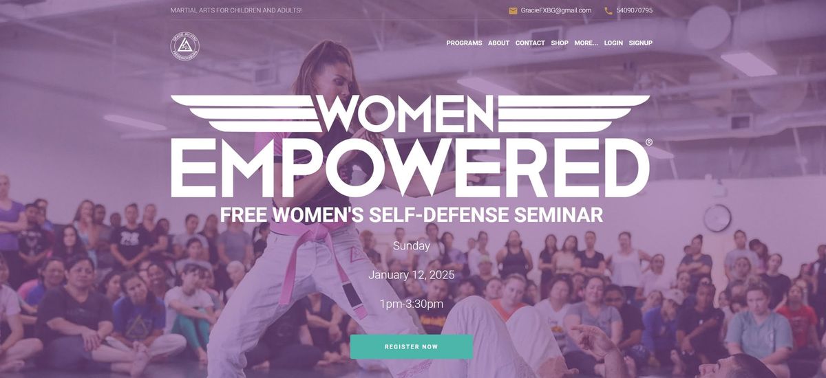 Women Empowered Self-Defense Seminar