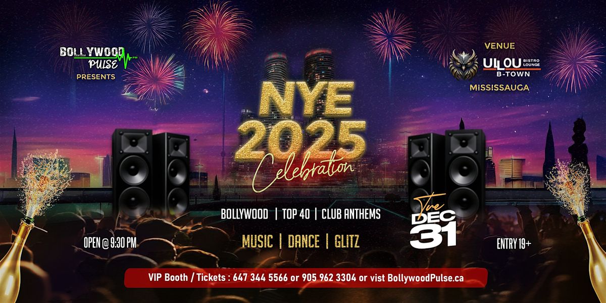 SPARKLE, SHINE & SHIMMY into NYE 2025 with BOLLYWOOD PULSE