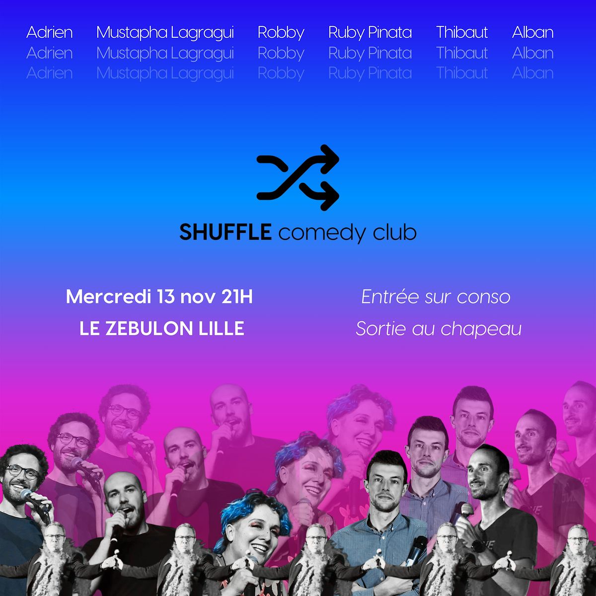 Soir\u00e9e stand-up du Shuffle Comedy Club #5