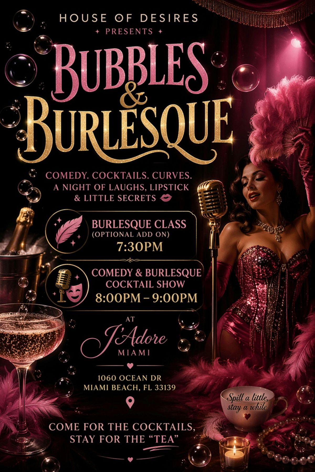 Bubbles & Burlesque Cocktail Show