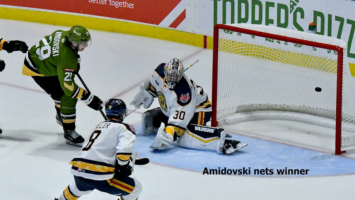 North Bay Battalion at Barrie Colts