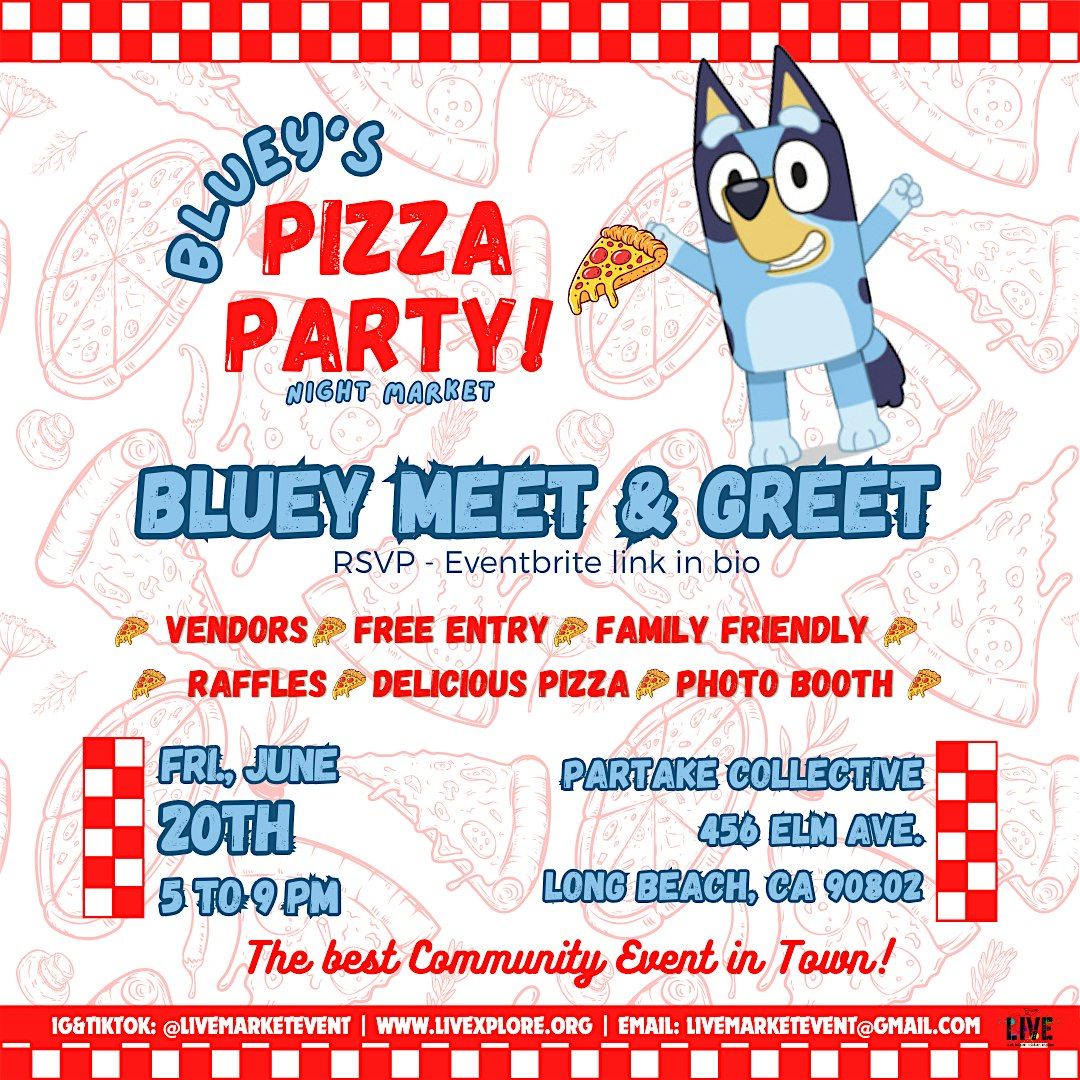 Bluey Pizza Party Night Market