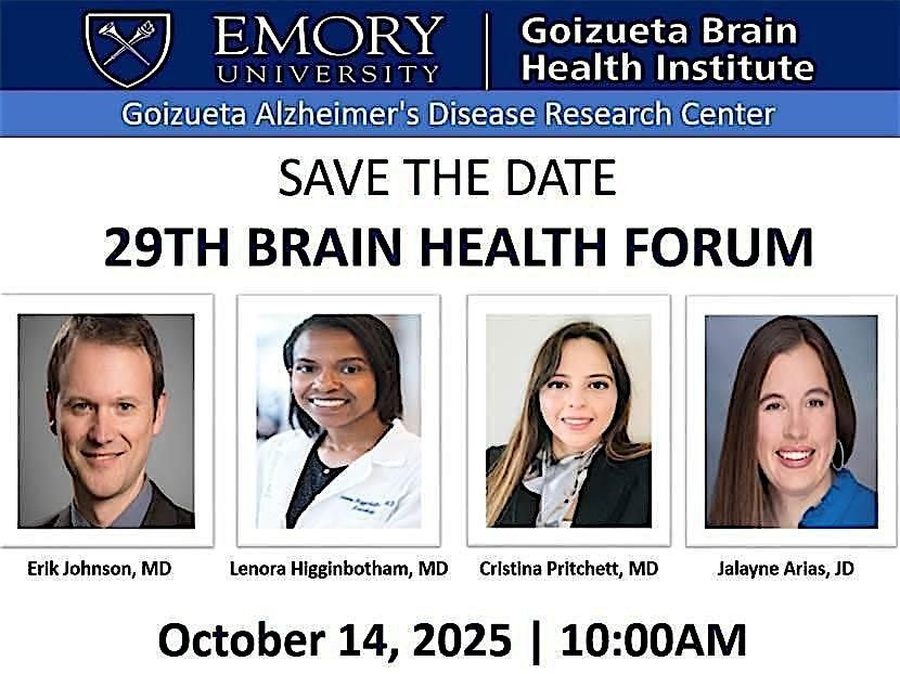 29th Emory Brain Health Forum In-person at the Carter Center